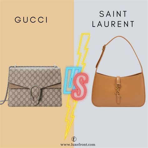 borsa di gucci ysl|difference between ysl and gucci.